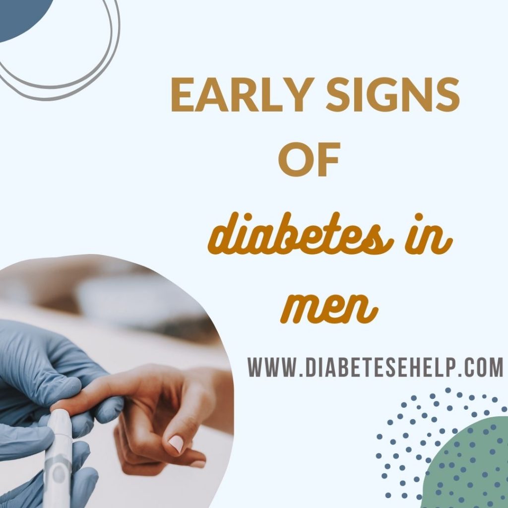 Early signs of diabetes in men 
